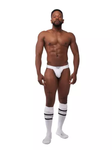 3er-Pack Jockstraps Mister B TORONTO Weiß-Schwarz-Rot – 7/9