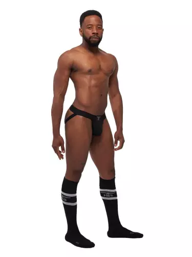 3er-Pack Jockstraps Mister B TORONTO Weiß-Schwarz-Rot – 9/9