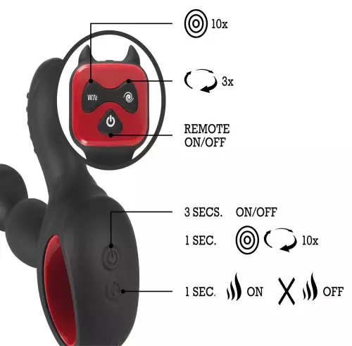 Vibierender Prostatastimulator Diablo 10 x 3cm – 11/12