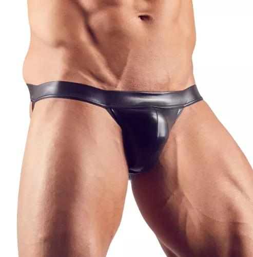Jockstrap MUNIX Vinyl-Imitation Schwarz – 1/6