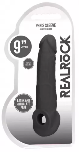 Penishülle Realrock 17 x 4,5cm Schwarz – 2/6