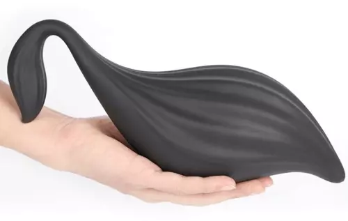 Analplugg Silikon BULBY XL 20 x 9cm Schwarz – 3/4