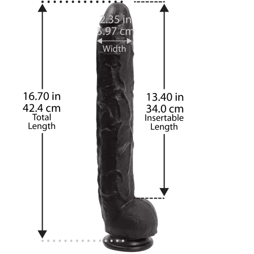 Dick Rambone XXL Dildo 34 x 6.4 cm Black – 5/11
