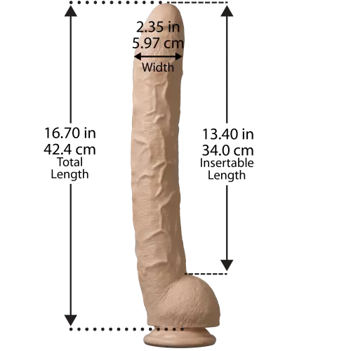 Dick Rambone XXL Dildo 34 x 6.4 cm Flesh – 4/10