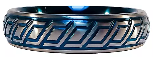 Metalen cockring Blue Wave – 2/3