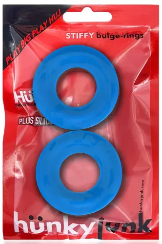 Set van 2 blauwe Stiffy Bulge cockrings – 2/5
