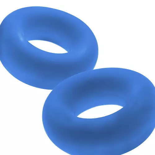 Set van 2 blauwe Stiffy Bulge cockrings – 3/5