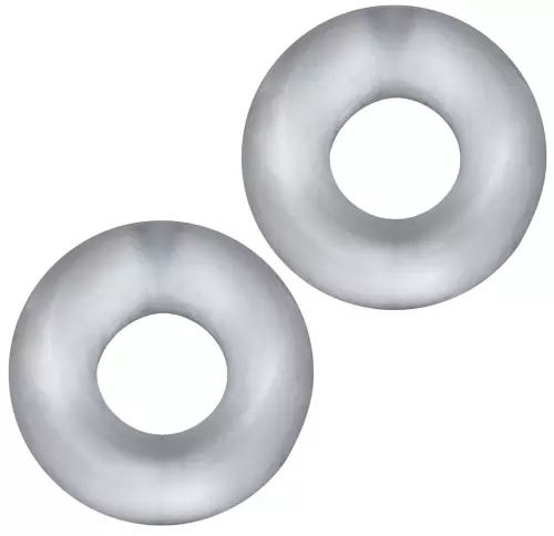 Set van 2 transparante Stiffy Bulge cockrings – 1/5