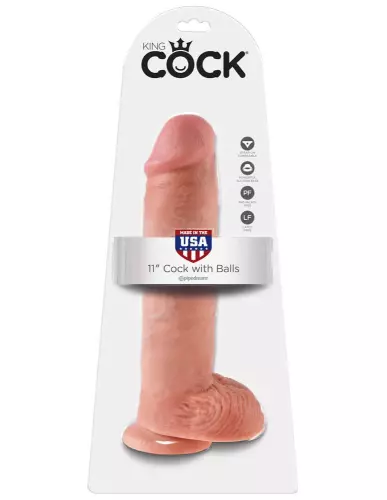 XL Dildo King Cock 24 x 6 cm Flesh – 2/11