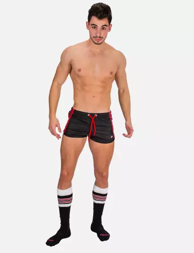 Shorts BYRON Laboratory Schwarz-Rosa – 3/5