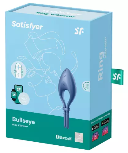 Vibrerend connecteerde cockring Bullseye Satisfyer Blauw – 2/7
