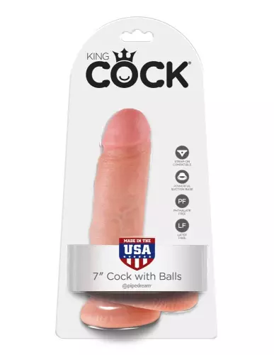Realistic Dildo King Cock 16 x 4.6 cm Flesh – 2/8