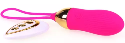 Vibrierende Ei Stripe Sex 8,5 x 3cm Fuchsia – 1/4