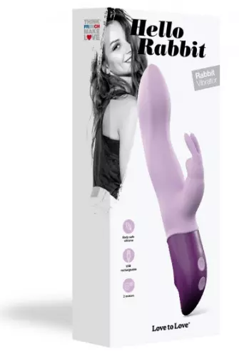 Vibrator HELLO RABBIT 24 x 4cm Malve – 2/4