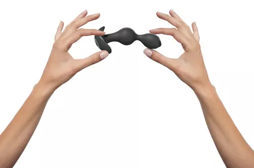 Vibierender Buttplug Twinny Bud 10.5 x 3cm Schwarz – 5/6