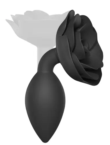 Schmuck-Buttplug Open Rosen L 9 x 3.8cm Schwarz – 4/6