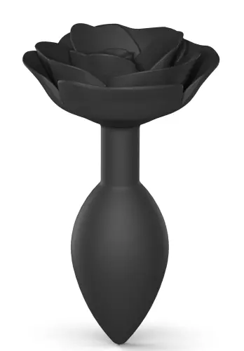 Schmuck-Buttplug Open Rosen L 9 x 3.8cm Schwarz – 6/6