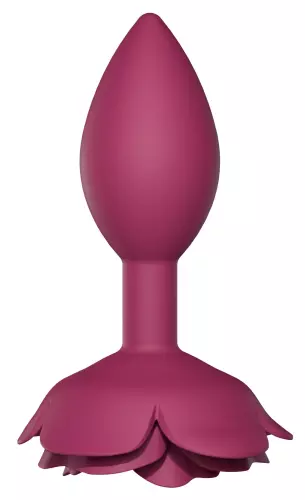 Schmuck-Buttplug Open Rosen M 8 x 3.3cm Rosa – 3/5