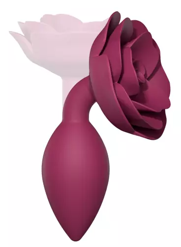 Schmuck-Buttplug Open Rosen M 8 x 3.3cm Rosa – 4/5