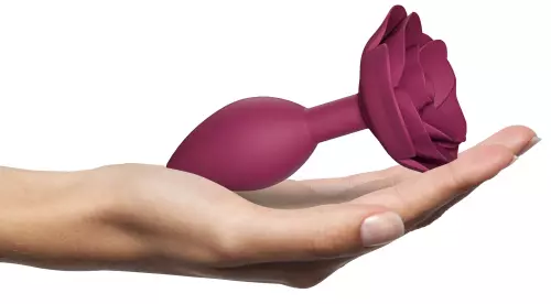 Schmuck-Buttplug Open Rosen M 8 x 3.3cm Rosa – 5/5