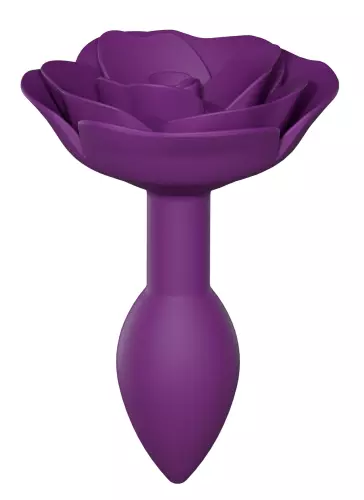 Schmuck-Buttplug Open Rosen S 8 x 2.9cm Violett – 1/6