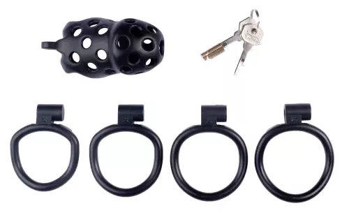 Keuschheitskäfig Dotty L 9,5 x 3,9cm Schwarz – 2/3