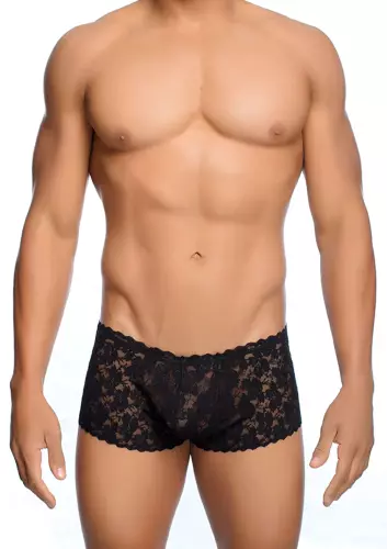Sexy Boxershorts Spitze LACE MoB Schwarz – 3/6