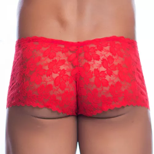 Sexy Boxershorts Spitze LACE MoB Rot – 2/6
