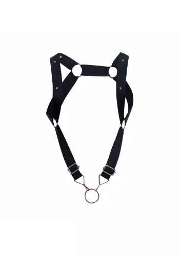 Elastischer Geschirr und Cockring DNGEON UP Schwarz – 8/8