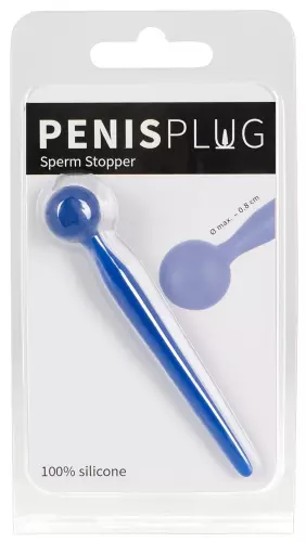 Harnstoffrohr-Stopfen Sperma Stop 8cm - Durchmesser 4-8mm Blau – 2/6