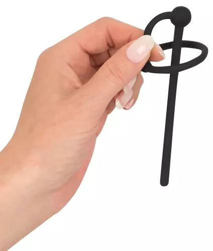 Durchbohrter Harnröhren-Stöpsel Ring Play 10,5cm - Durchmesser 6mm – 5/6