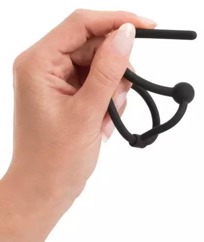Durchbohrter Harnröhren-Stöpsel Ring Play 10,5cm - Durchmesser 6mm – 6/6