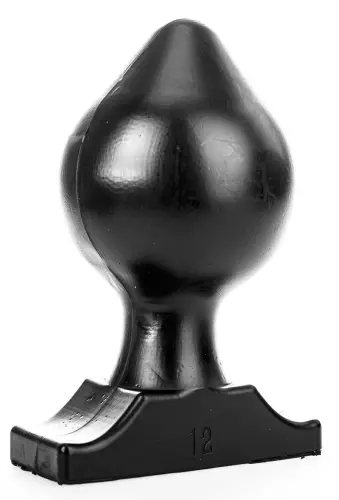 Butt Plug AB76 Plug12 All Zwart 19 x 12cm – 3/6
