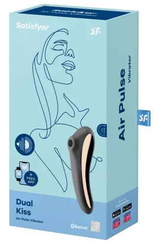 Clitoris stimulator Dual Kiss Satisfyer Zwart – 2/4