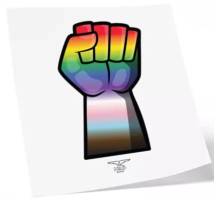 Temporäres Tattoo GAY FORCE 10 x 15cm – 2/3