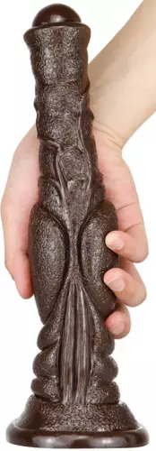 Dildo Monster Dog Long 26 x 6cm Dunkelbraun – 2/2