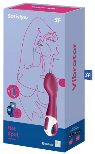 Verbundener Vibrator Hot Spot Satisfyer 20cm Flieder – 3/9
