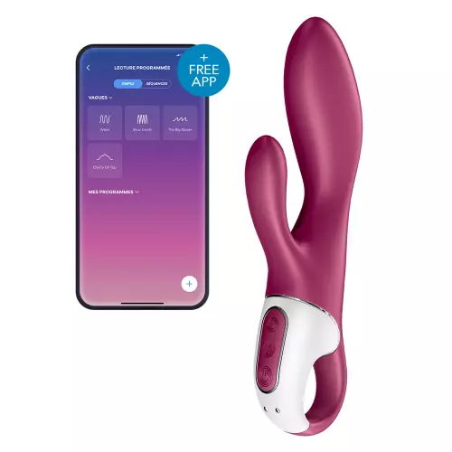 Kaninchen Vibrator verbunden Heated Affair Satisfyer 20cm Flieder – 1/9