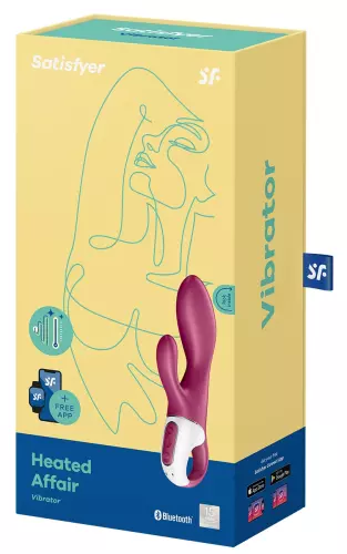 Kaninchen Vibrator verbunden Heated Affair Satisfyer 20cm Flieder – 3/9