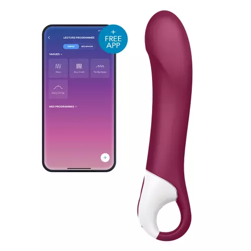 Verbundener Vibrator Big Heat Satisfyer 15 x 4cm Flieder – 1/4