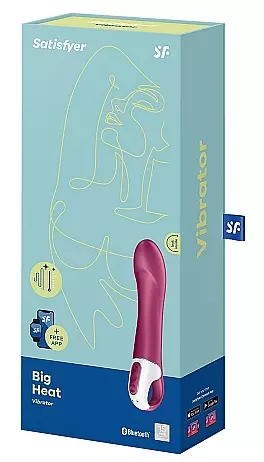 Verbundener Vibrator Big Heat Satisfyer 15 x 4cm Flieder – 3/4