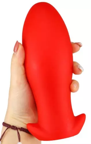 Silikon Butt Plug Saurus Egg S 10 x 4.5cm Rot – 5/5