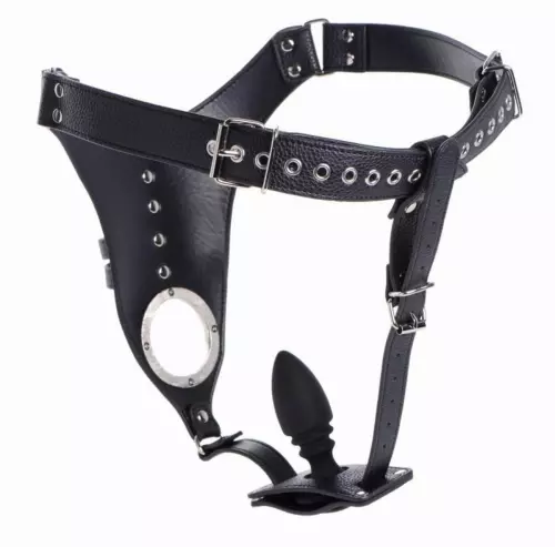 Keuschheitsgürtel mit Plug Strict Male 8.5 x 3.3cm – 1/5