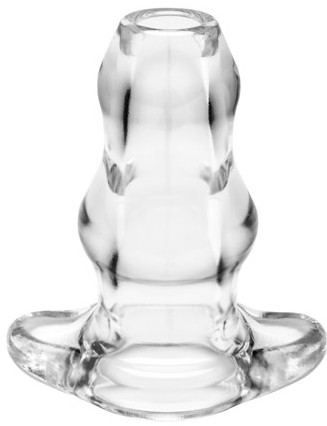 Double Tunnel Plug Extra-Large 14 x 7,8 cm Transparent