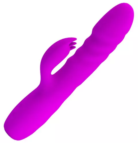 Schub-Vibro-Rabbit Melanie Pretty Love 21cm Violett – 3/6