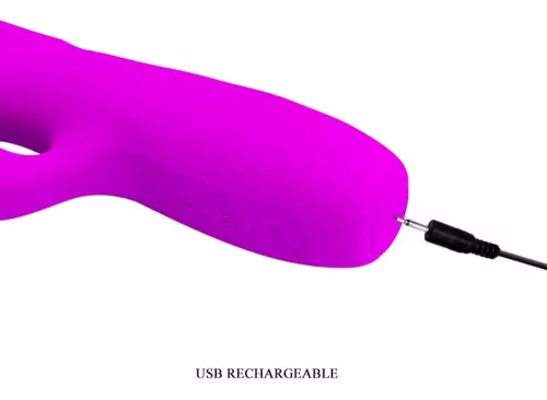 Schub-Vibro-Rabbit Melanie Pretty Love 21cm Violett – 4/6