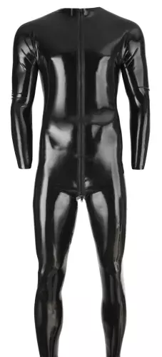 Latexanzug mit durchgehendem Reißverschluss – 3/4