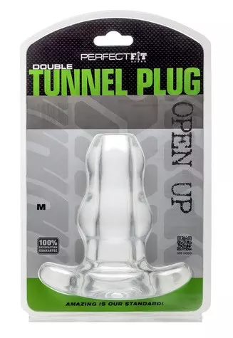 Double Tunnel Plug Transparent Medium 9,5 x 5,2 cm – 2/8