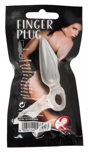 Plug Finger Transparent 7 x 2,5 cm – 4/6