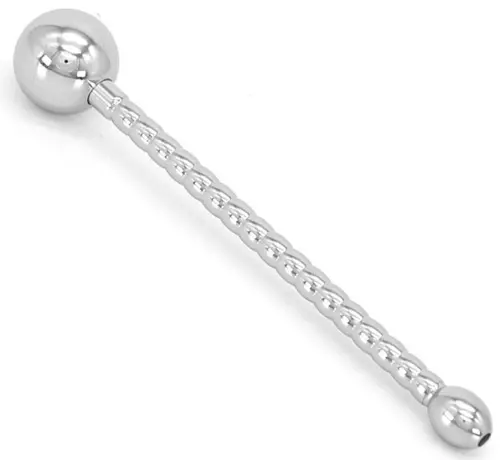 Durchbohrter Harnröhrenstecker Long Ball 10cm – 3/4